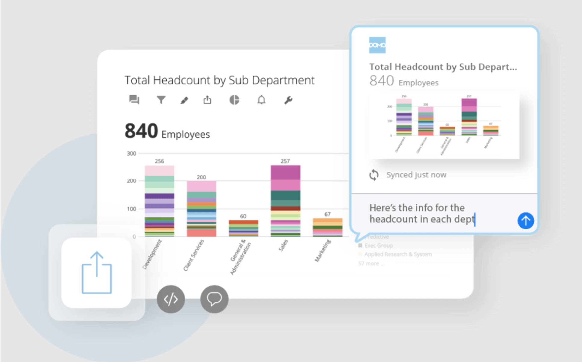 Domo is an integrated platform for BI, analytics, and visualization.